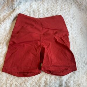 90 Degree By Reflex Women's Red Bike Shorts